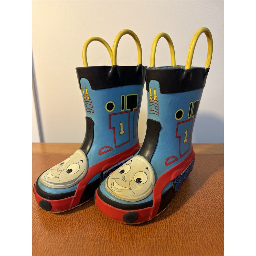 Western‎ Chief Thomas Blue Engine Rain Boots Kids Size 6